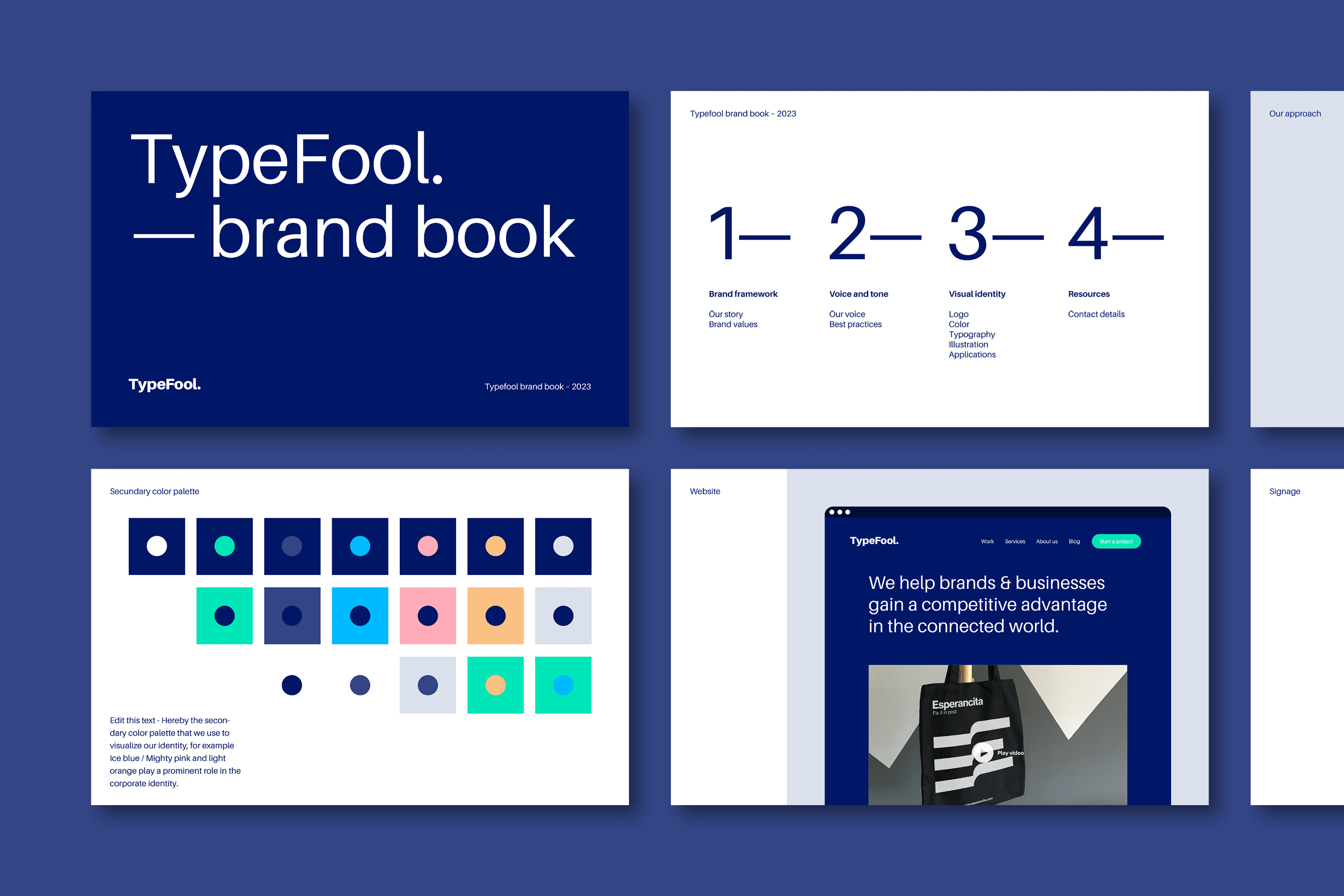 Clean Branding guidelines template by typefool