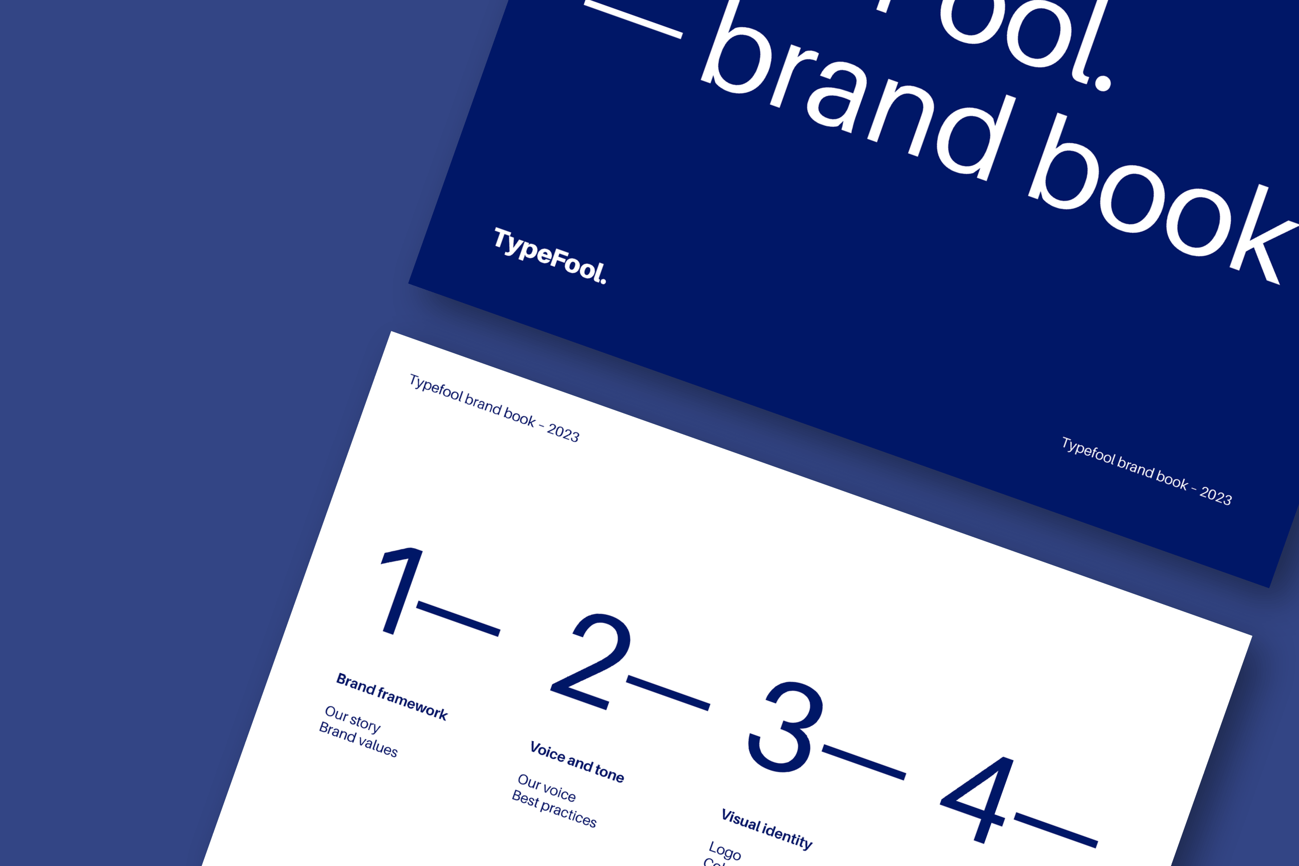 Clean Branding guidelines template by typefool