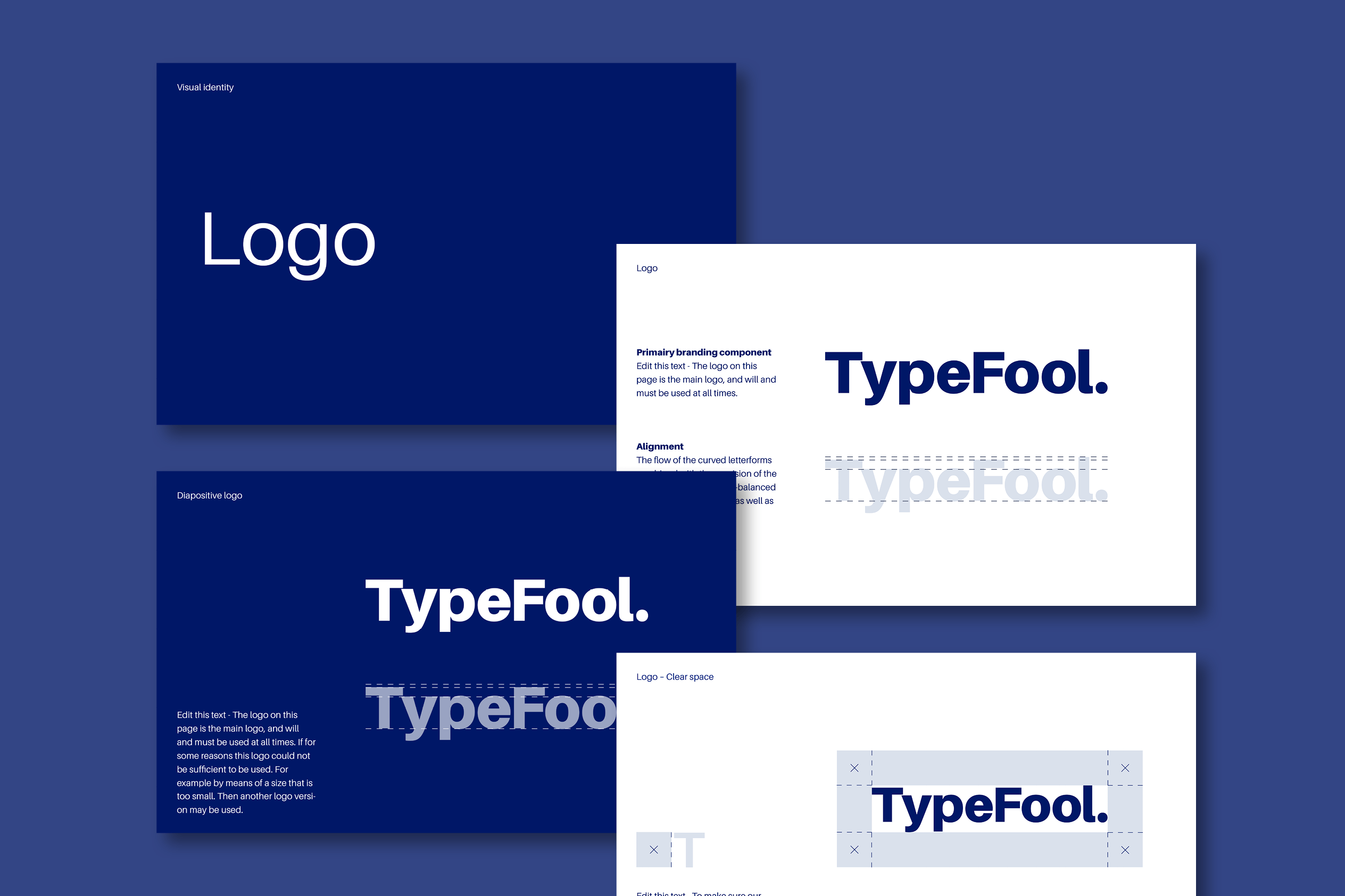 Clean Branding guidelines template by typefool