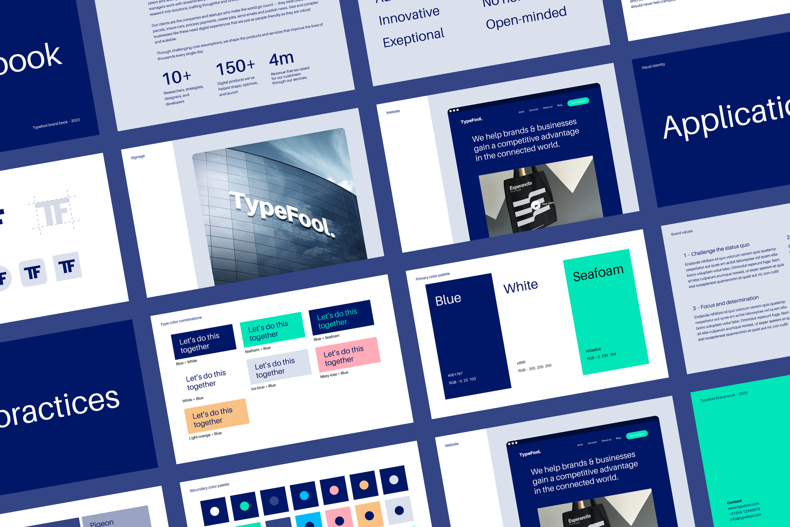 Clean Branding guidelines template by typefool