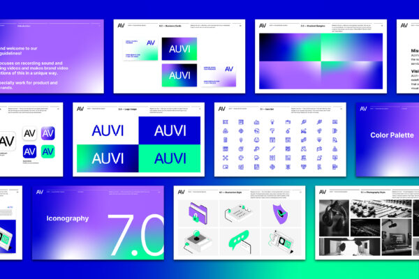 AUVI-BrandGuidelines-promovisuals by typefool