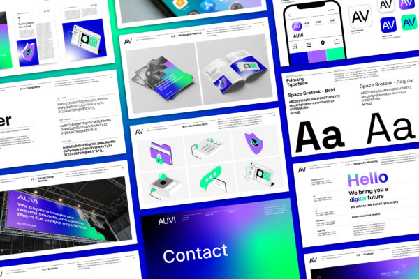 AUVI-BrandGuidelines-promovisuals by typefool